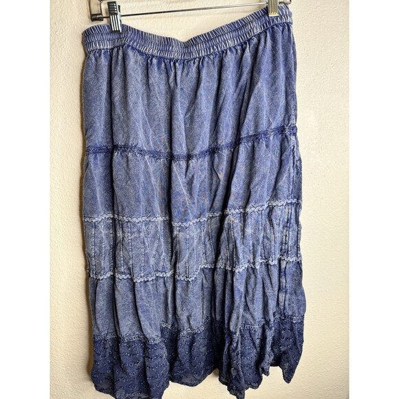 Gunit Women’s Embroidered Midi Skirt Sz L - Picture 8 of 10